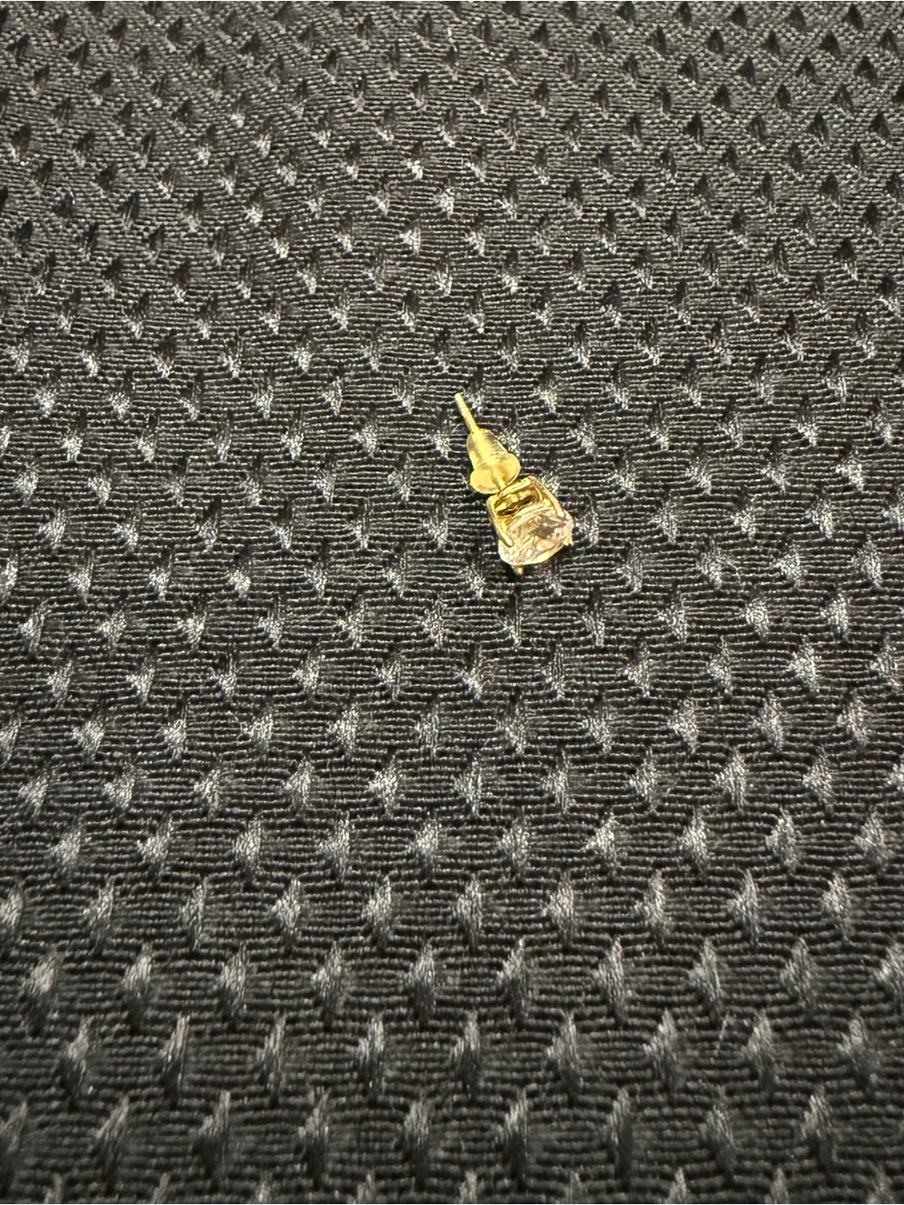 Gold Tone Stud Earring - Single